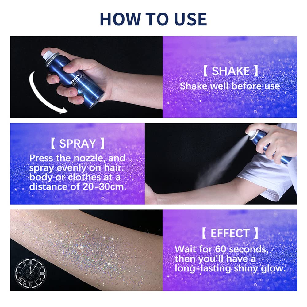 WenFeng Brillo Gala Spray, efecto deslumbrante para eventos.