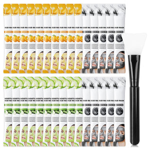 Mascarilla Wenjlyj de arcilla con vitamina C para piel iluminada.