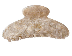 Pinza Wenlly para cabello tortuga marmol frente, agarre firme para peinados diarios