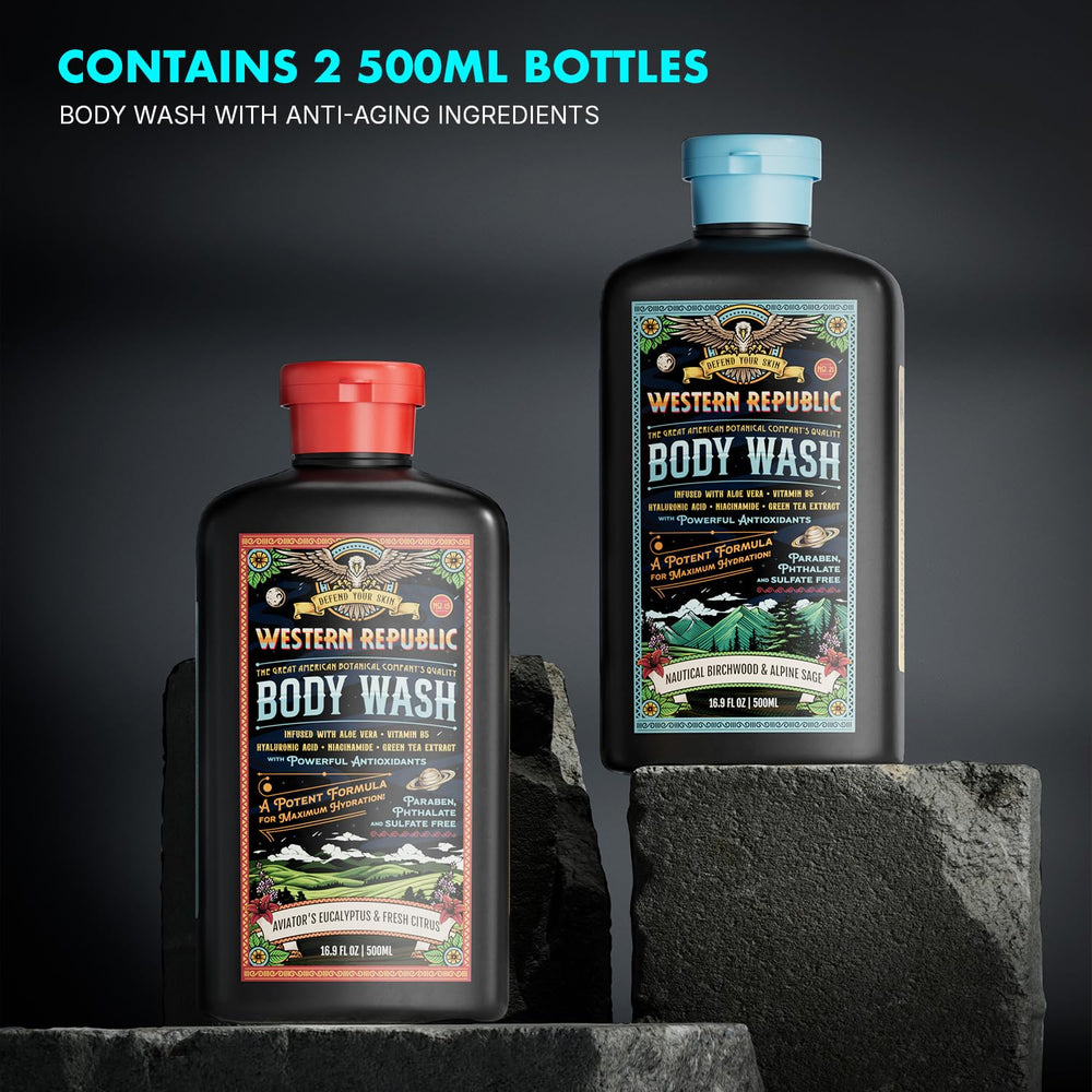 Espuma hidratante del gel de baño Western Republic para limpieza suave