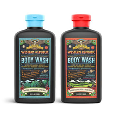 Gel de baño Western Republic con fragancia náutica y abedul para duchas refrescantes