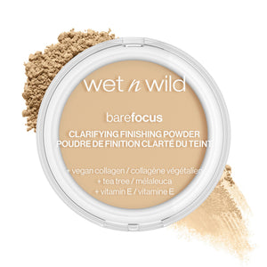 wet n wild Bare Focus polvos prensados, acabado mate para retoques diarios.