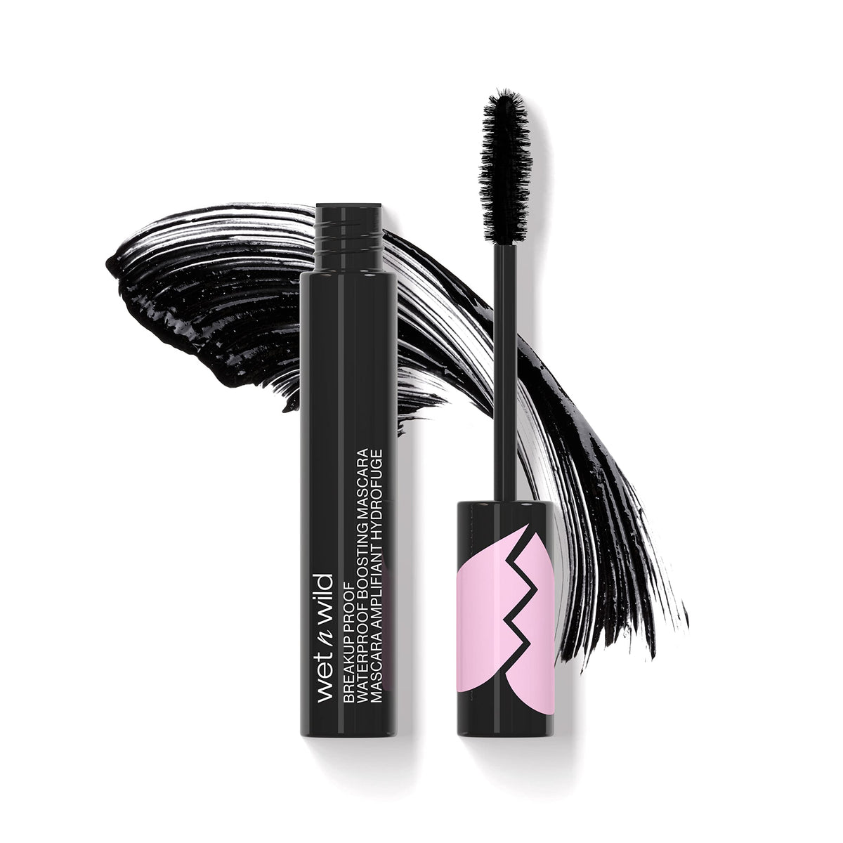 wet n wild Breakup Proof Mascara: empaque cercano que destaca calidad
