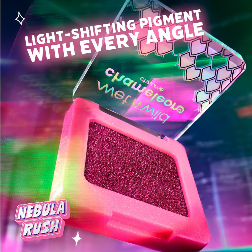 wet n wild Chameleon Chrome Nebula Rush pigmentos vibrantes para efectos cromados