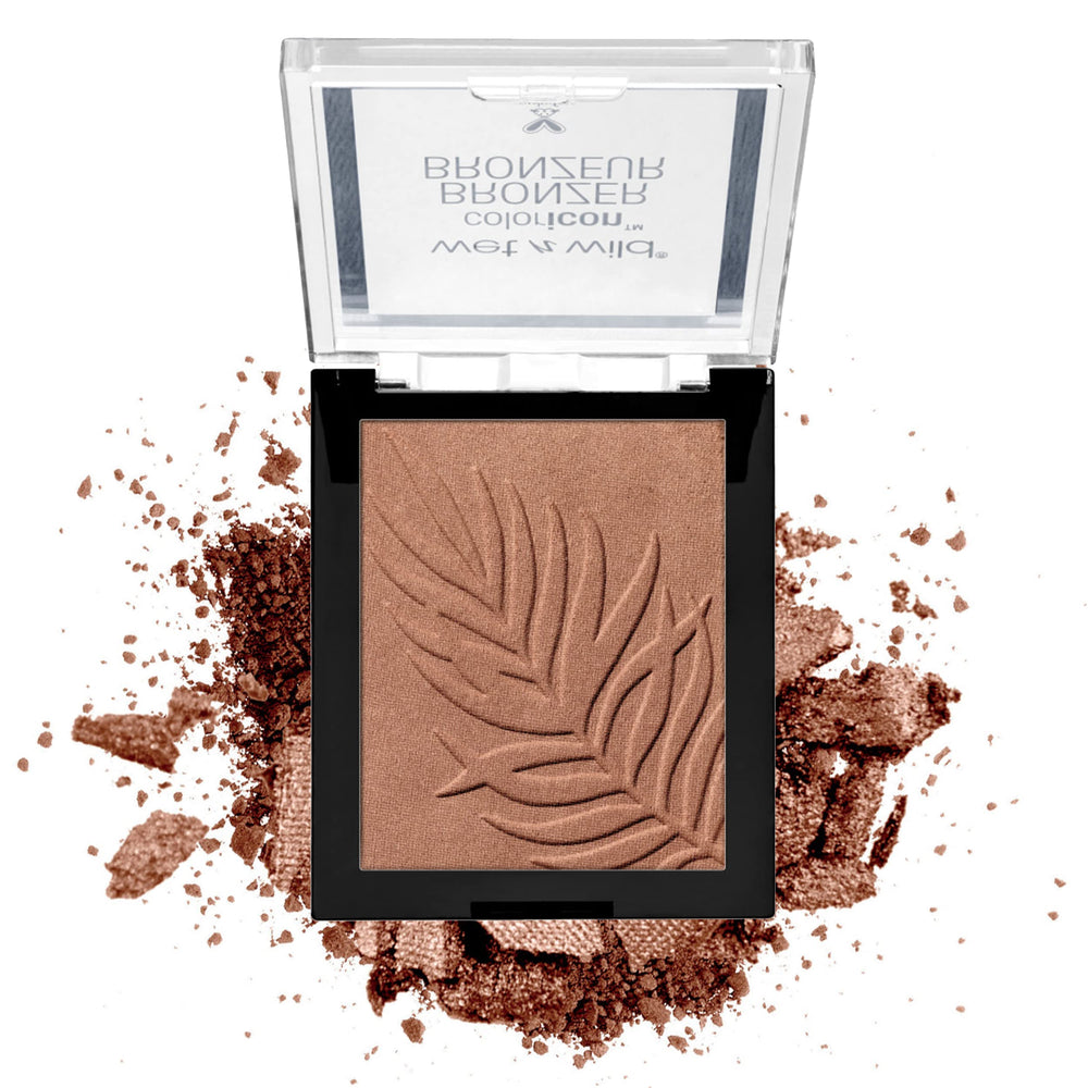 wet n wild Color Icon Bronzer Sunset Striptease, brillo luminoso para un bronceado natural.