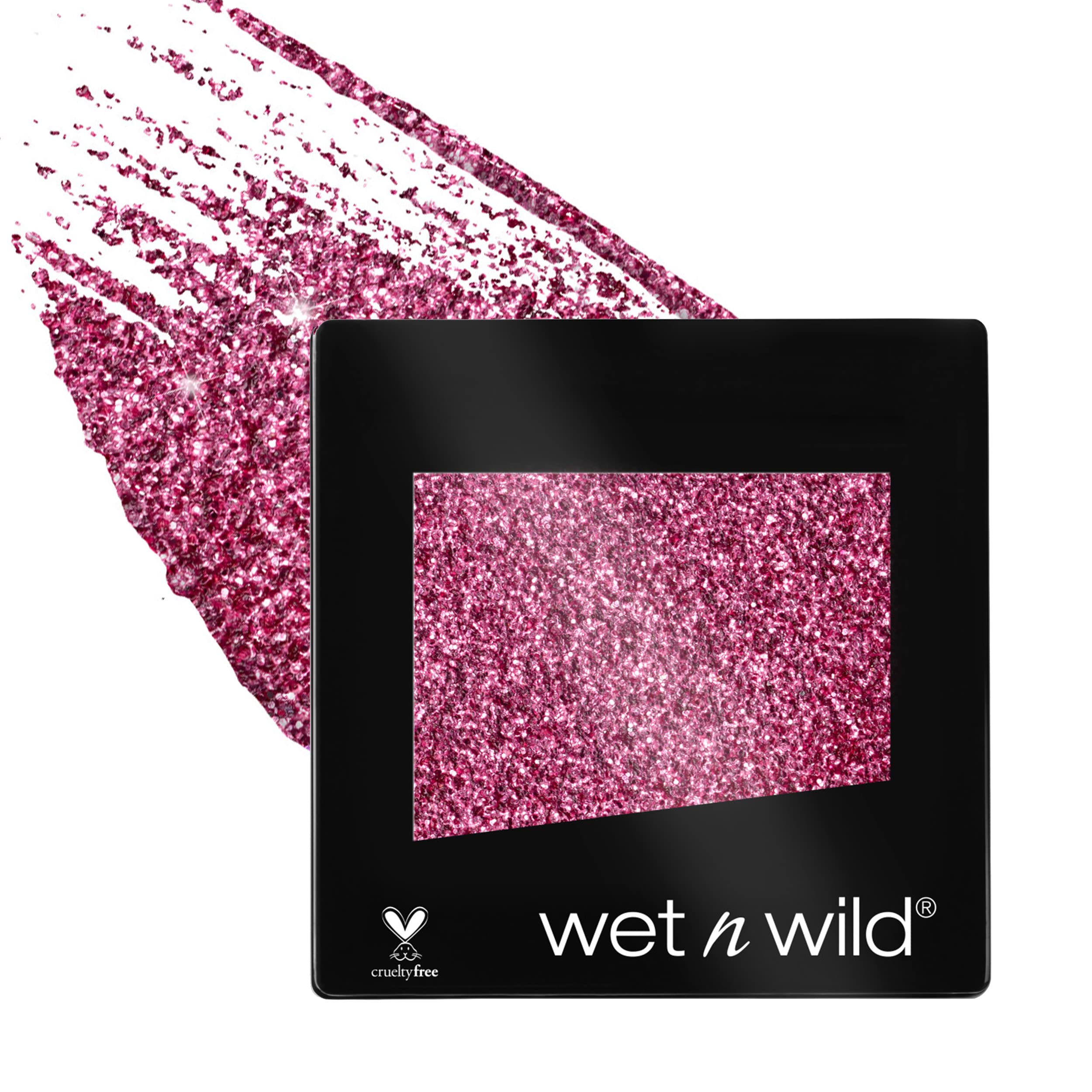 Sombra wet n wild Groupie con brillo iridiscente para mirada impactante.