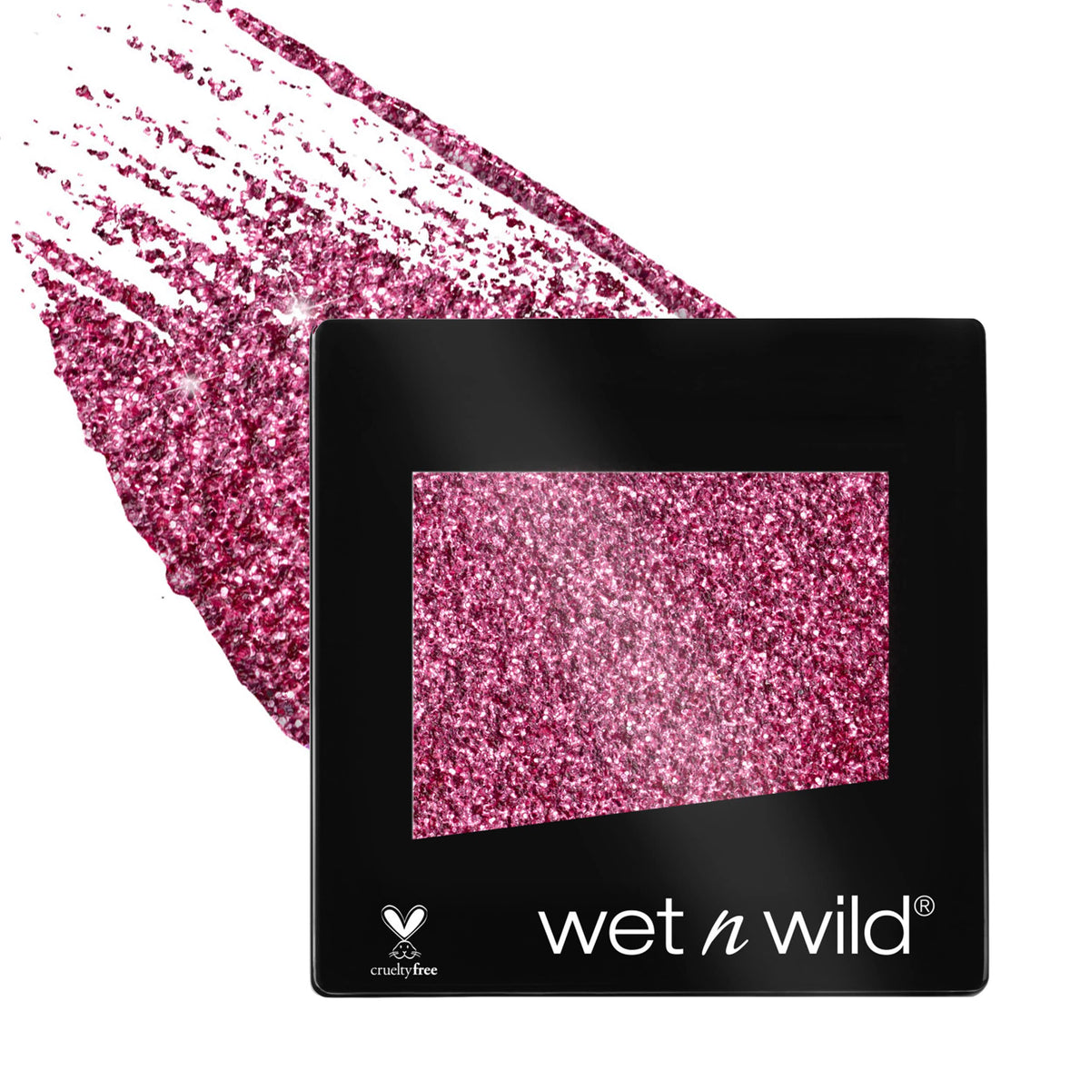 Sombra wet n wild Groupie con brillo iridiscente para mirada impactante.