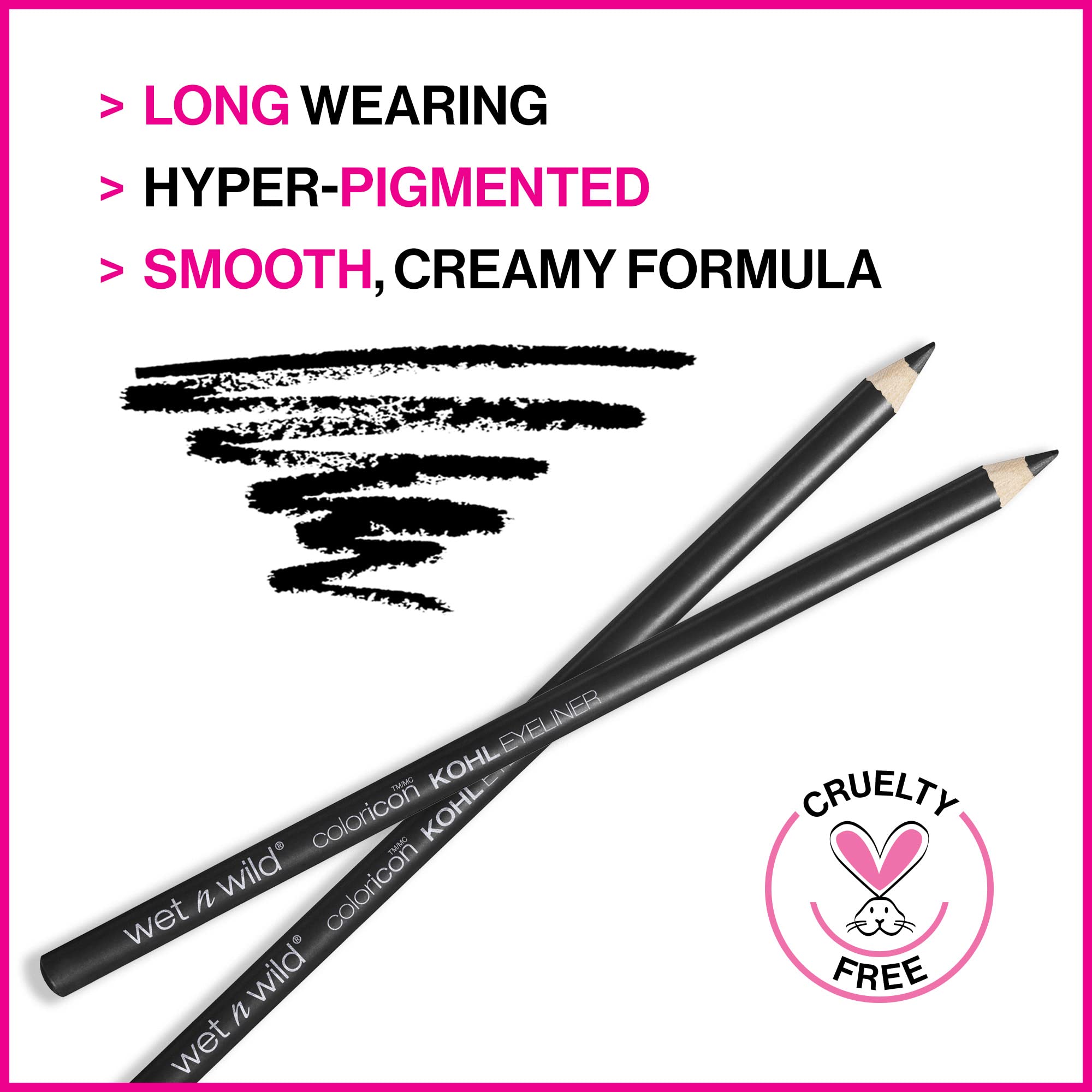 delineado preciso con el lápiz kohl Color Icon de wet n wild
