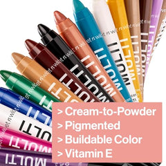 wet n wild Color Icon Multistick: textura-crema-polvo para acabado uniforme.