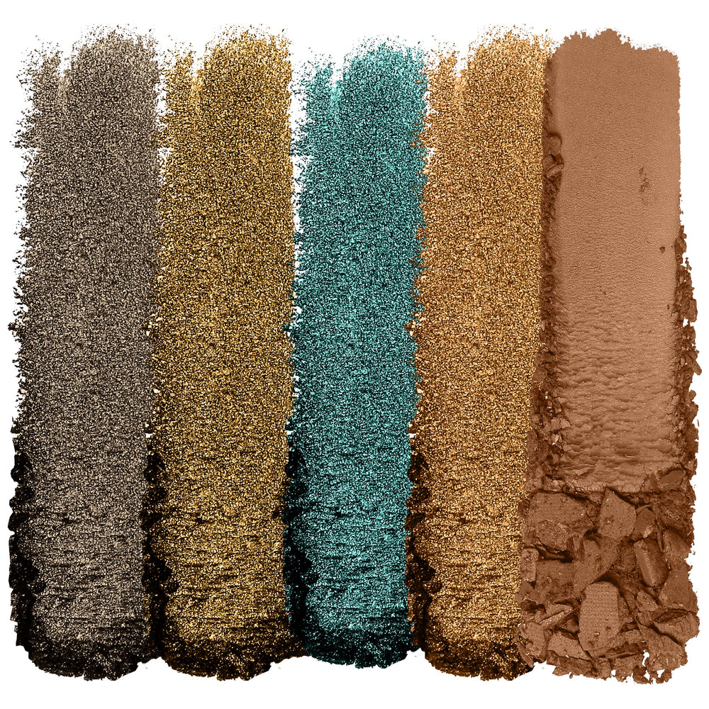 wet n wild Color Icon My Lucky Charm, sombras mate en primer plano para difuminado suave.
