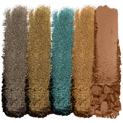 wet n wild Color Icon My Lucky Charm, sombras mate en primer plano para difuminado suave.