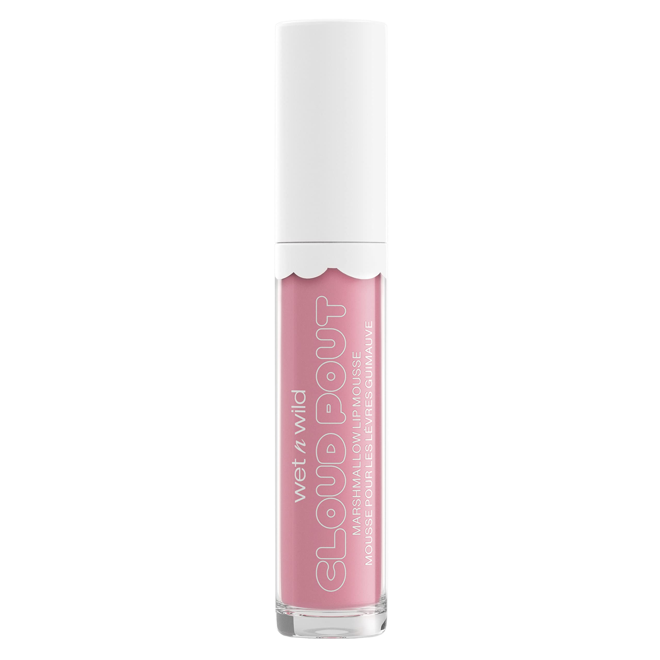 wet n wild labial líquido nube marshmallow con aplicador curvo para color intenso y difuminado
