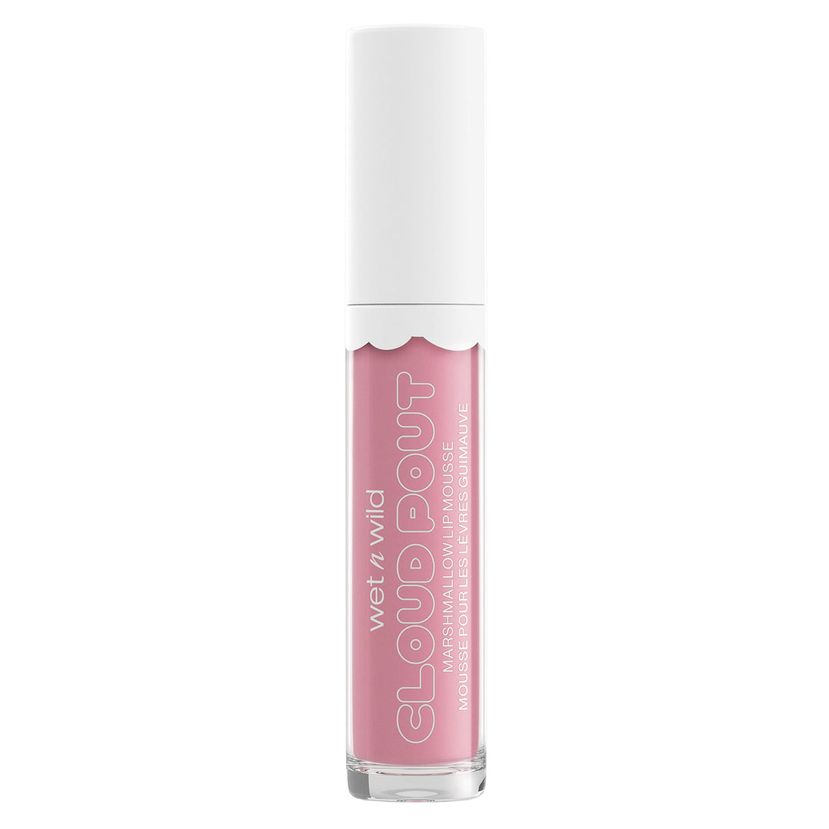 wet n wild labial líquido nube marshmallow con aplicador curvo para color intenso y difuminado