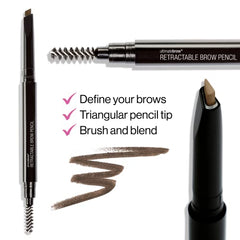 wet n wild lápiz cejas punta triangular detalle para precisión