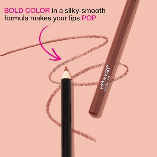 Wet n Wild Lip Liner Color Icon con textura cremosa, deslizable para delinear.