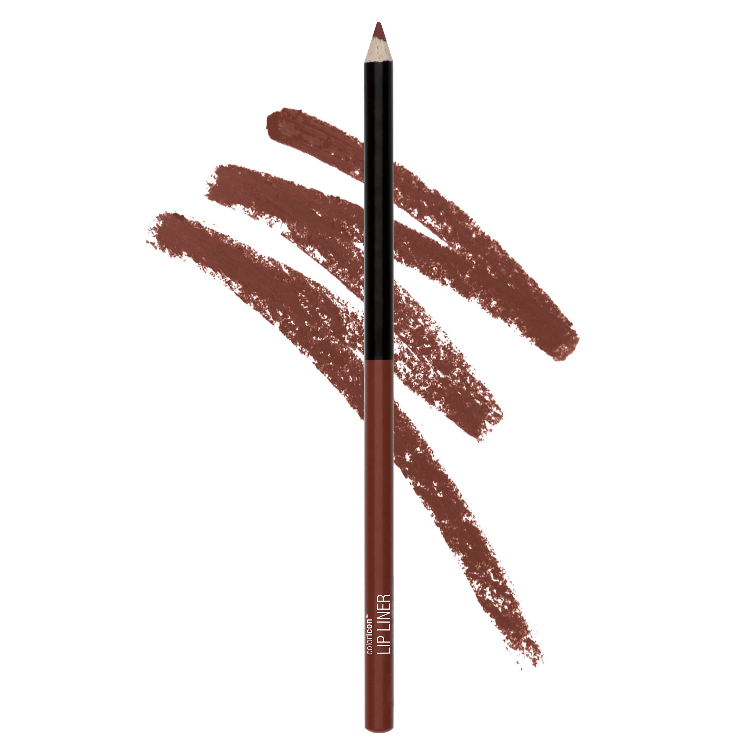 Wet n Wild Lip Liner Color Icon en marrón oscuro avellana, definición de contorno duradera.