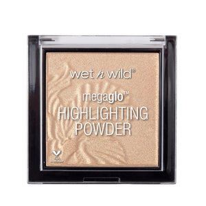 wet n wild MegaGlo iluminador polvo dorado frente para brillo suave