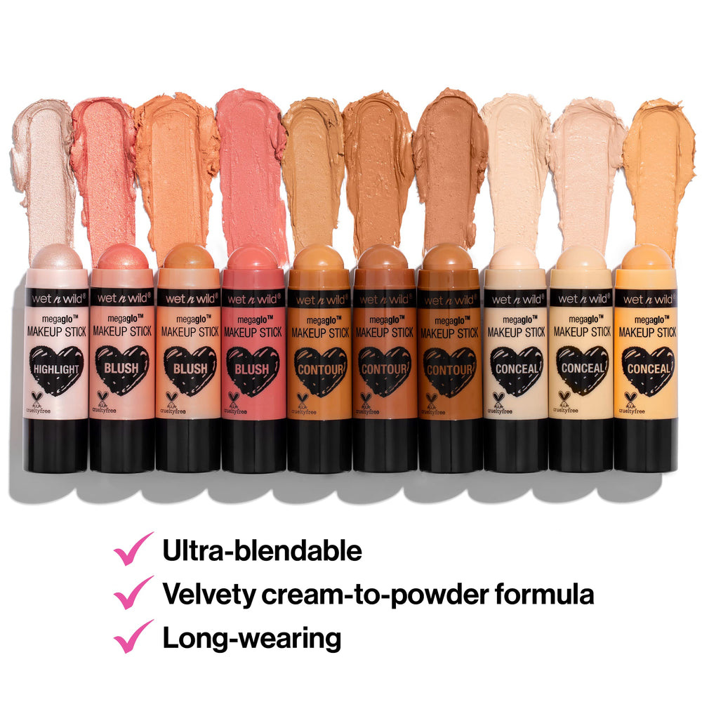 wet n wild MegaGlo Stick iluminación intensa para un resplandor diario.