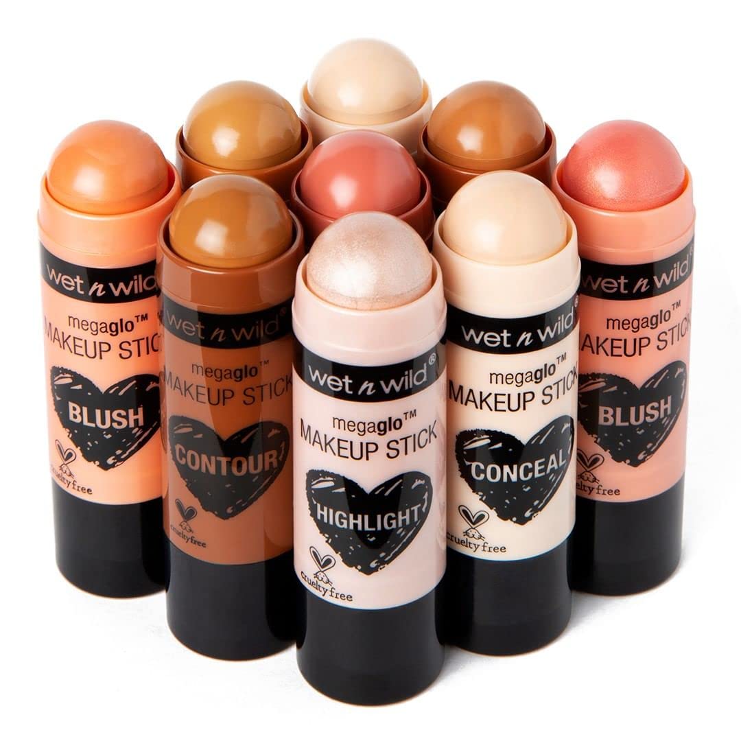 wet n wild MegaGlo Stick tamaño portátil ideal para bolso y retoques en cualquier lugar.