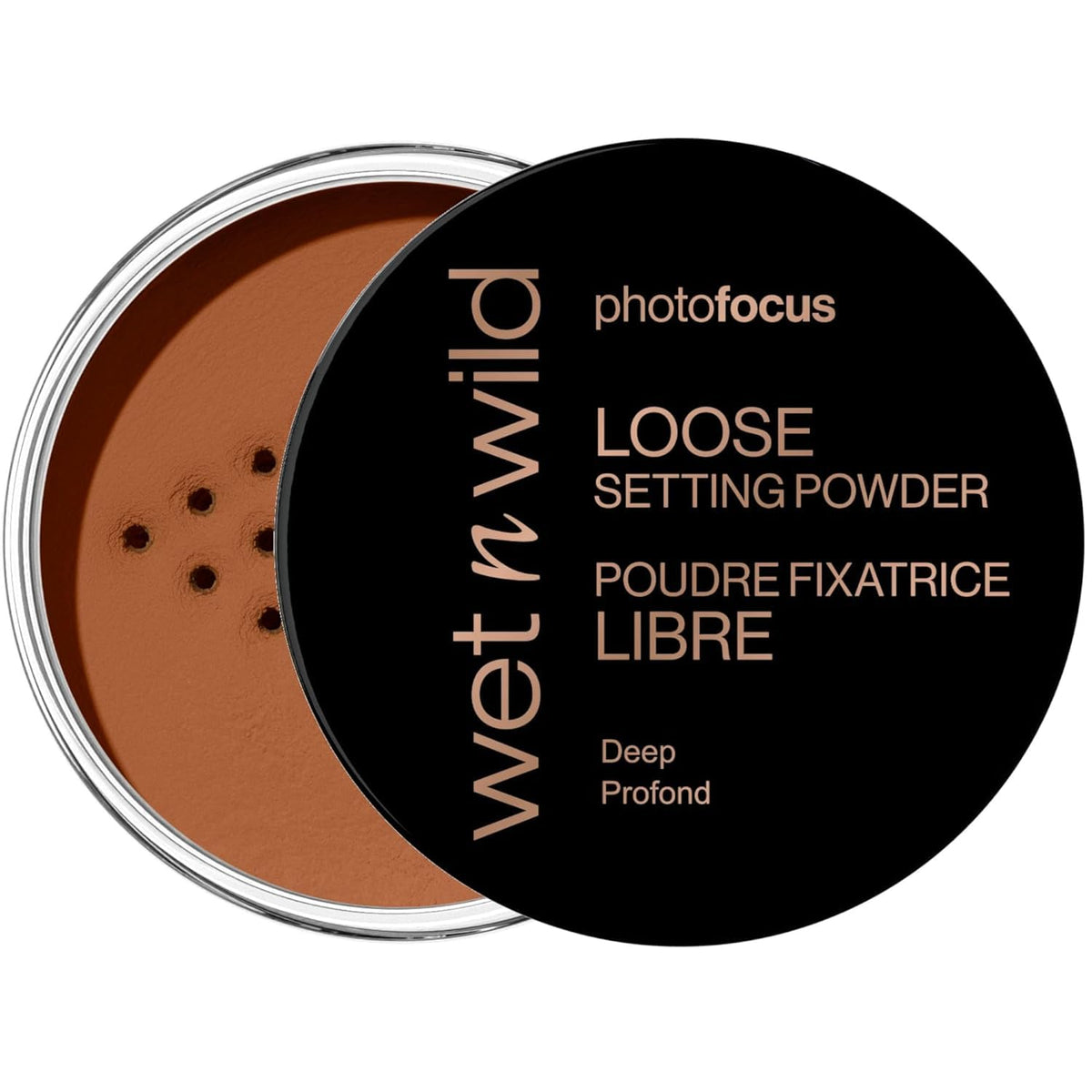 wet n wild Polvo fijación suelto ofrece acabado suave y duradero para la base.
