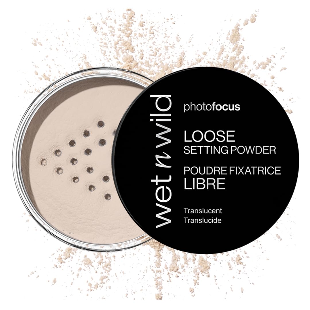 wet n wild Photo Focus polvo fijador suelto en empaque compacto para fijar base