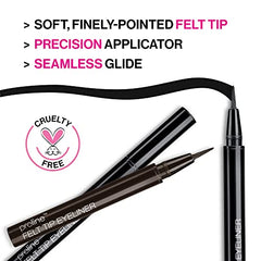 Delineador Proline de wet n wild punta felt aplicado rápidamente.