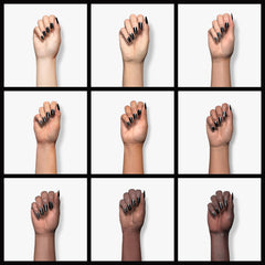 wet n wild es esmalte wild shine negro crema, acabado liso y elegante