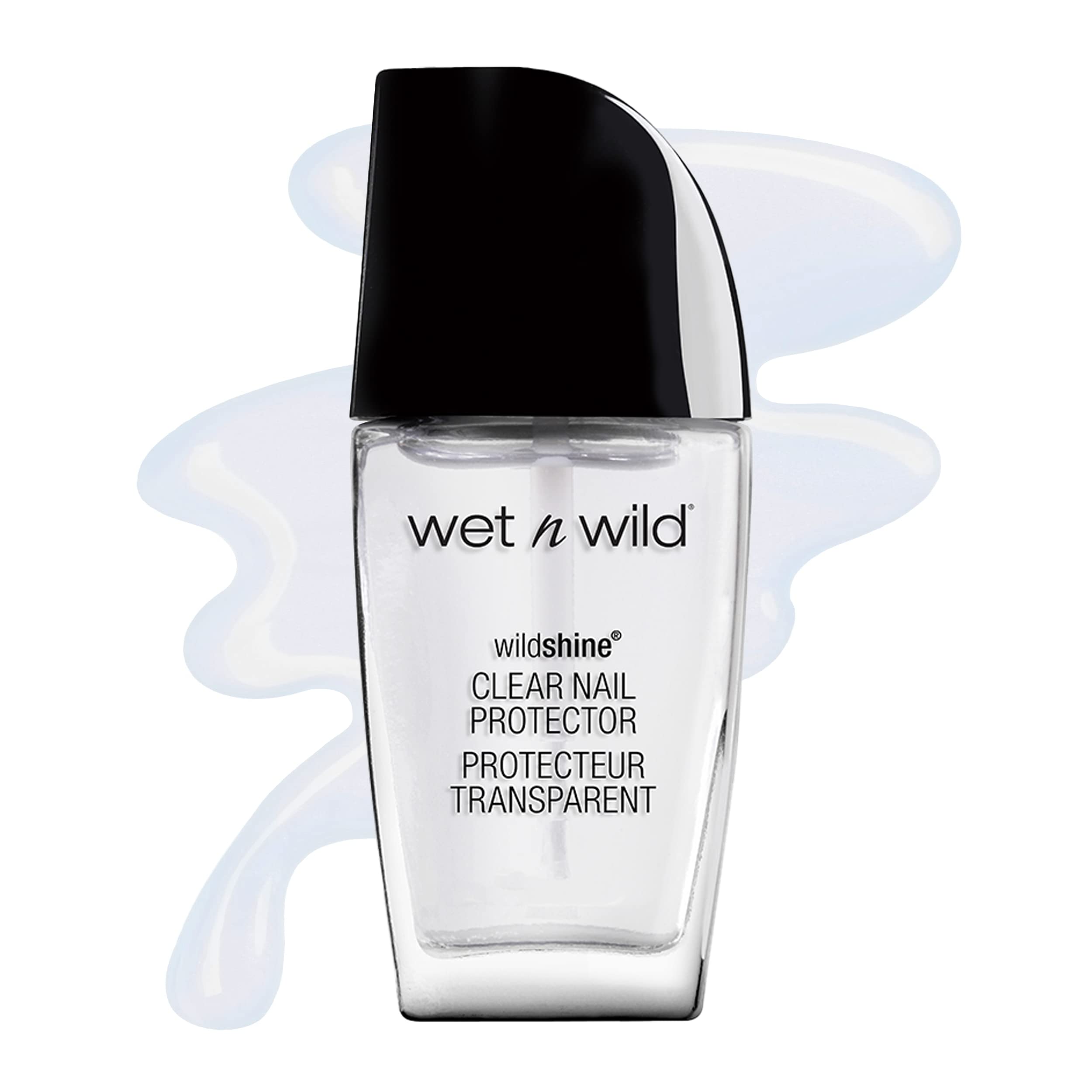 Protector transparente Wet n Wild Wild Shine para uñas, capa protectora duradera.