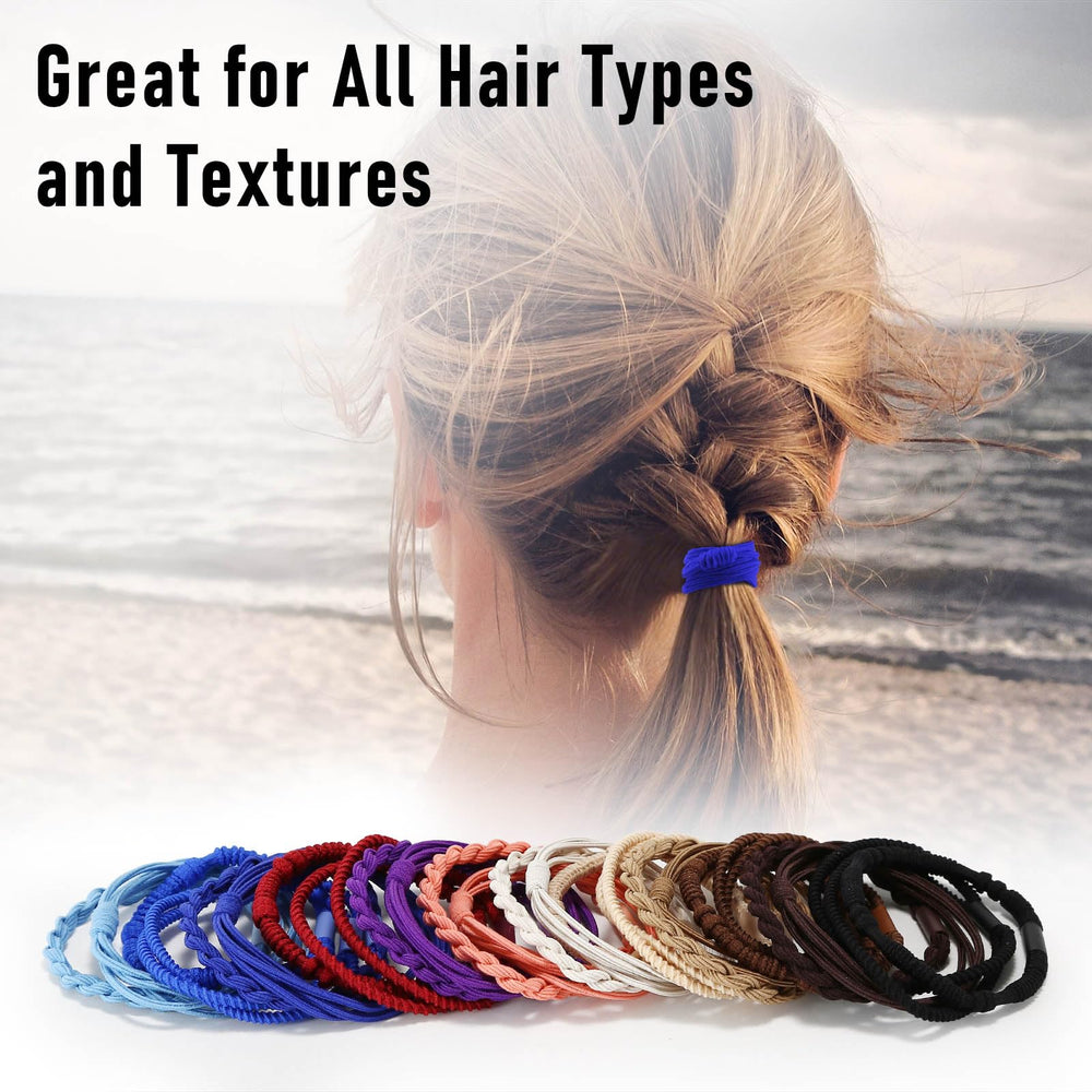 Wgniip pulsera-tira-pelo-bohemio, sujeción estable sin dañar el cabello
