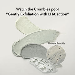Whipped Semo Limpiador de arcilla y carbón, aplicación suave para piel fresca tras lavado.