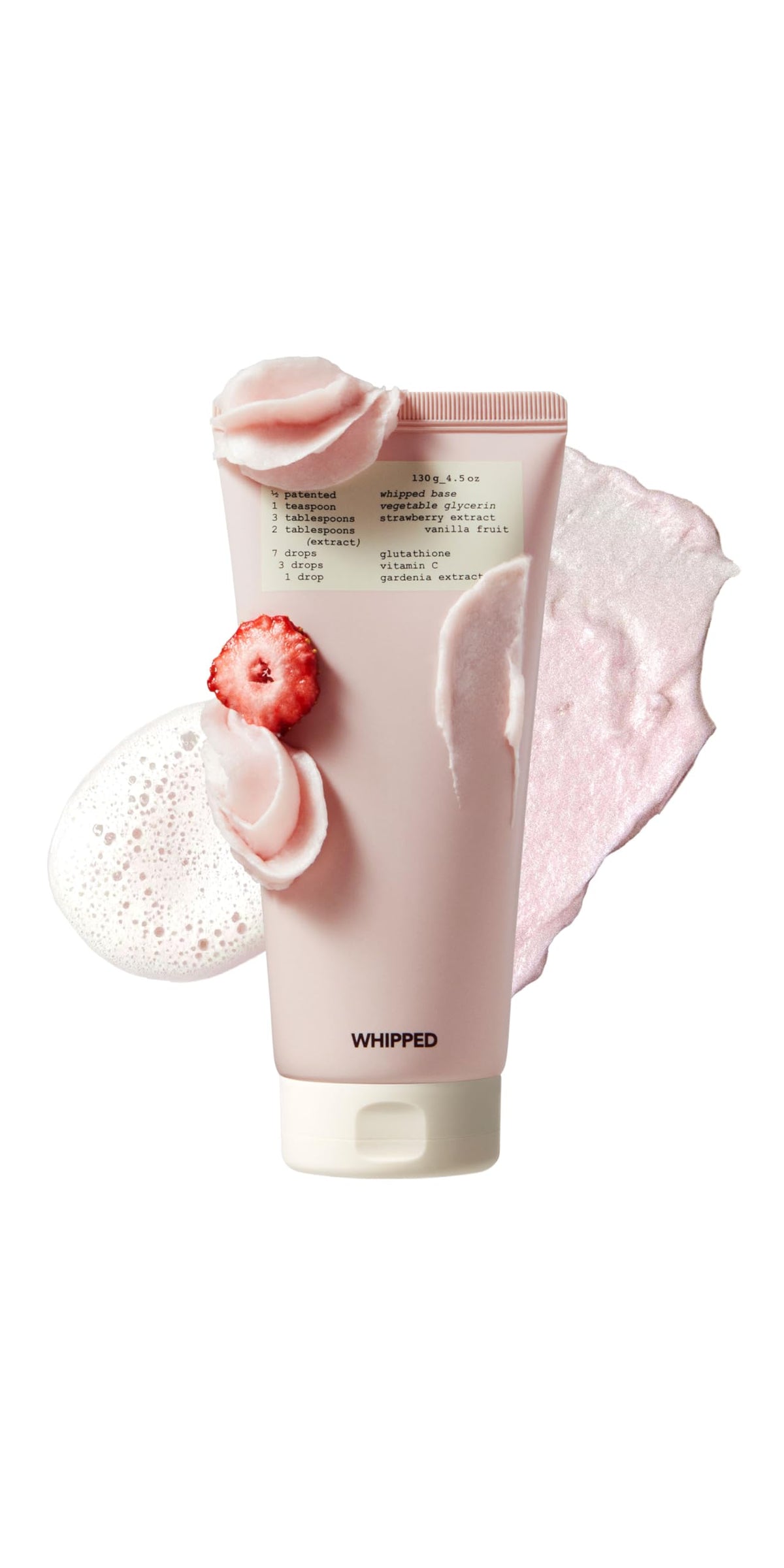 Limpieza suave del limpiador facial coreano Whipped Semo en botella.