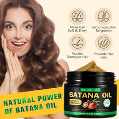 WHLH WELL-BEING Batana Oil, aplicación suave, fortalece el cabello y facilita el peinado