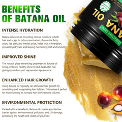 Batana Oil natural prensado en frío WHLH, nutrición para cuero cabelludo y crecimiento