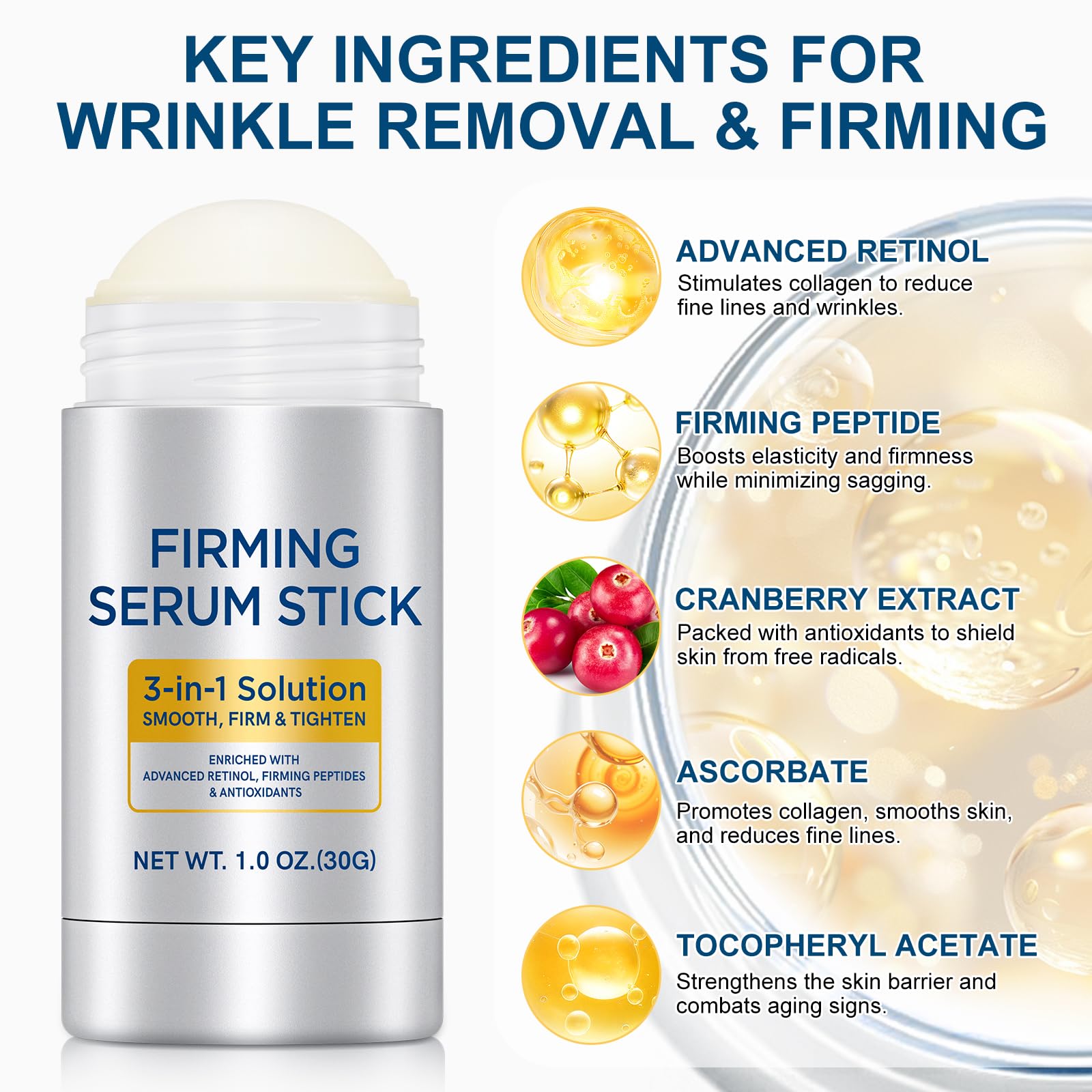 WHLH & WELL-BEING serum-stick hidratación profunda en piel