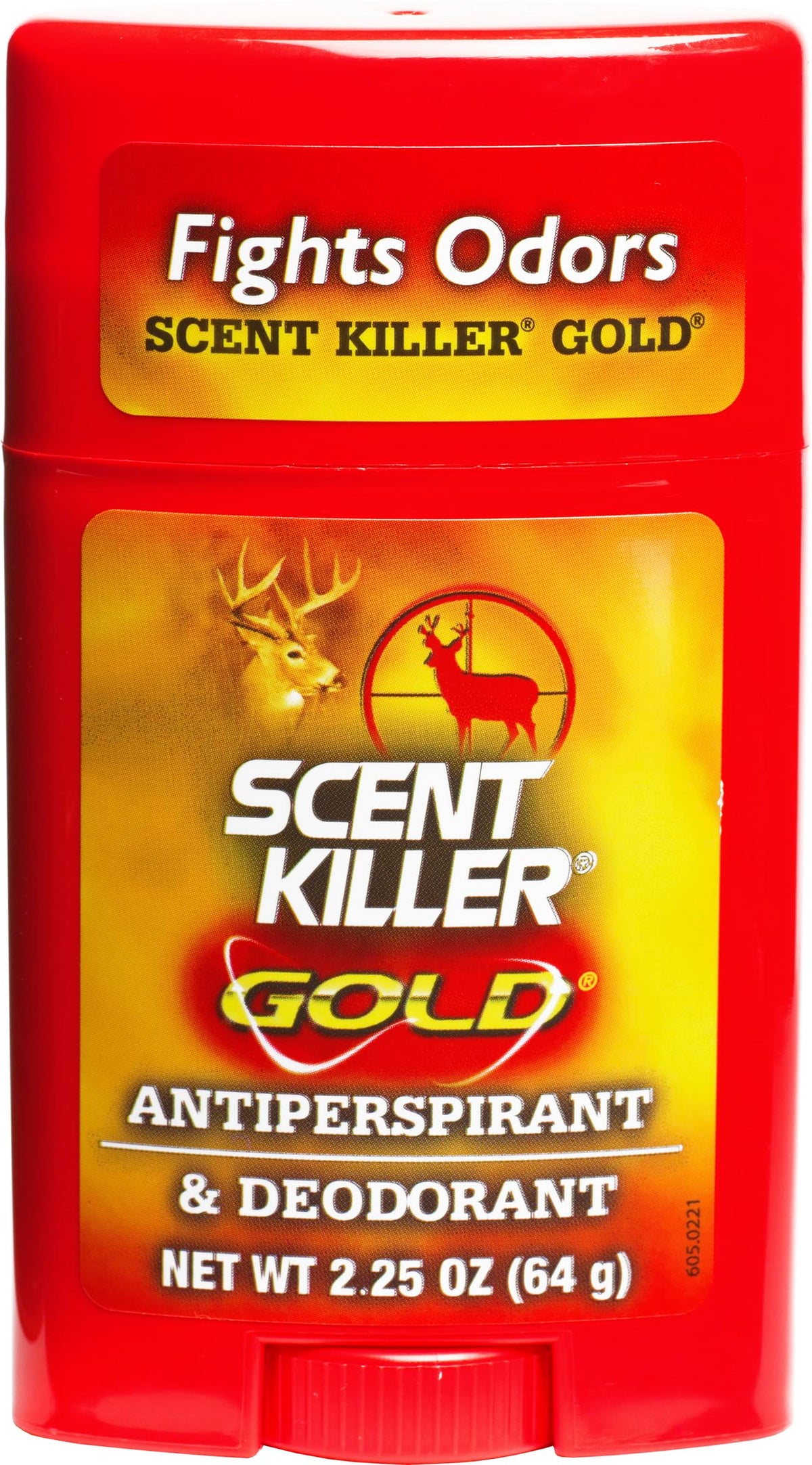 Scent Killer Gold de Wildlife Research Center, control de olor en desodorante sin aroma.