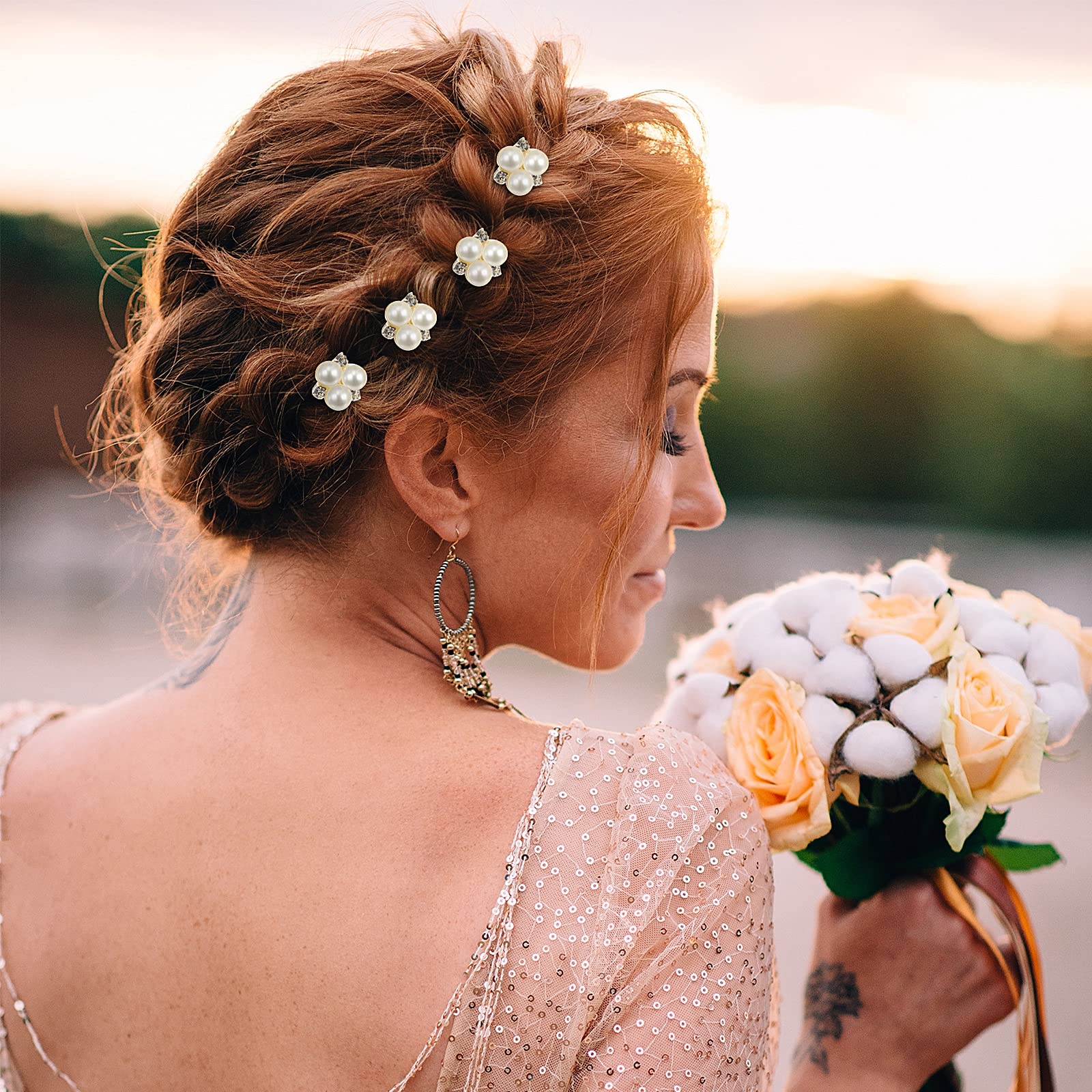 WILLBOND accesorios cabello perla y cristal, toque sutil para eventos.