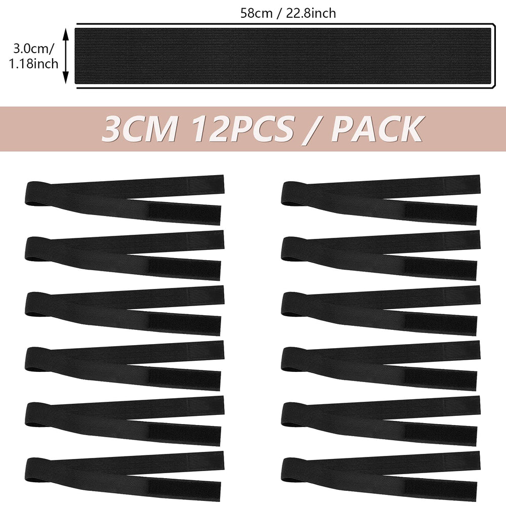 WILLBOND banda-elastica-para-borde-lace-front 60cm negro, ajuste cómodo durante el día.