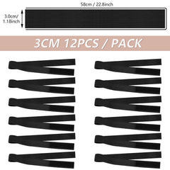 WILLBOND banda-elastica-para-borde-lace-front 60cm negro, ajuste cómodo durante el día.