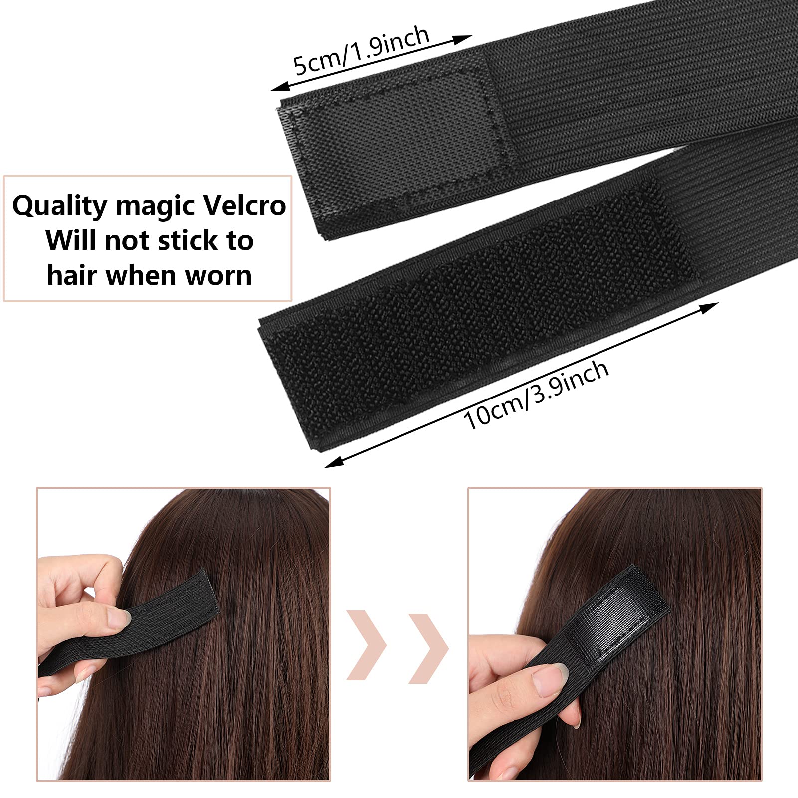 WILLBOND banda-elastica-portable para peluca, ideal para llevar en cualquier bolso.