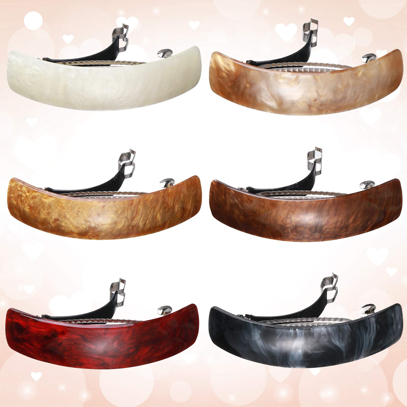 Barrettes WILLBOND diseño claro para sujetar peinados con comodidad.