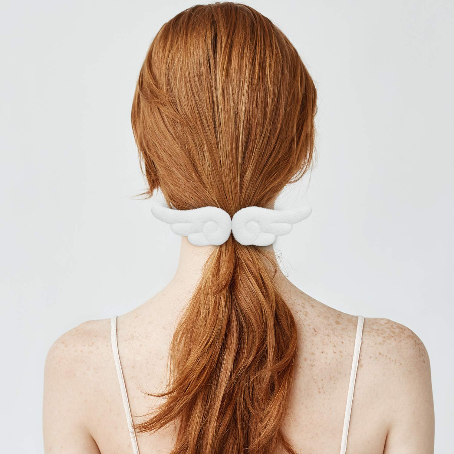 Willbond clip pelo alas de ángel peluche, cómodo y duradero.