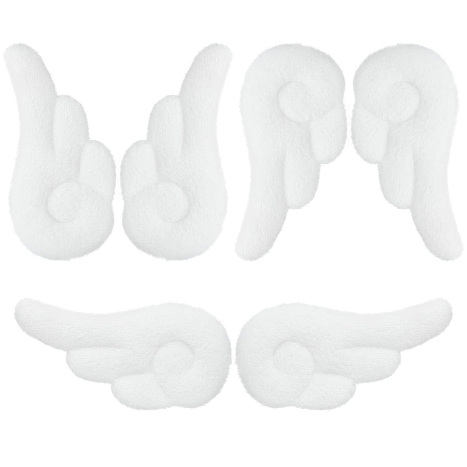 Willbond clip pelo alas de ángel con peluche, perfecto para estéticas navideñas.