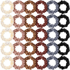 WillBOND gomas satinadas para cabello, conjunto completo en colores versátiles para cada estilo.