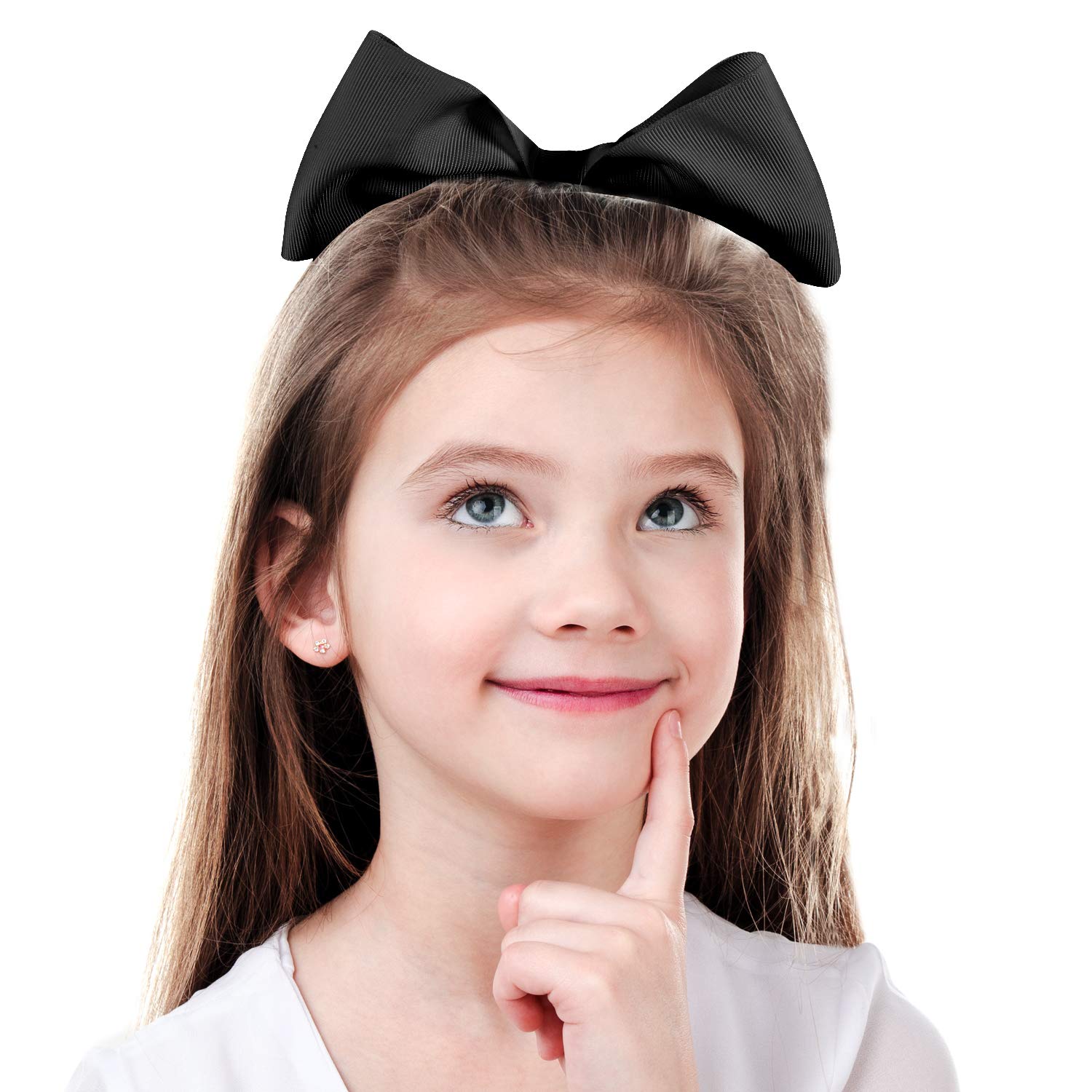 Lazo WILLBOND Cheer 8p negro, decoración de cabello para escuela.