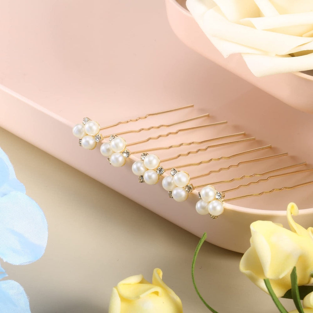 WILLBOND ornamentos cabello perla, ideal para bodas y bailes.