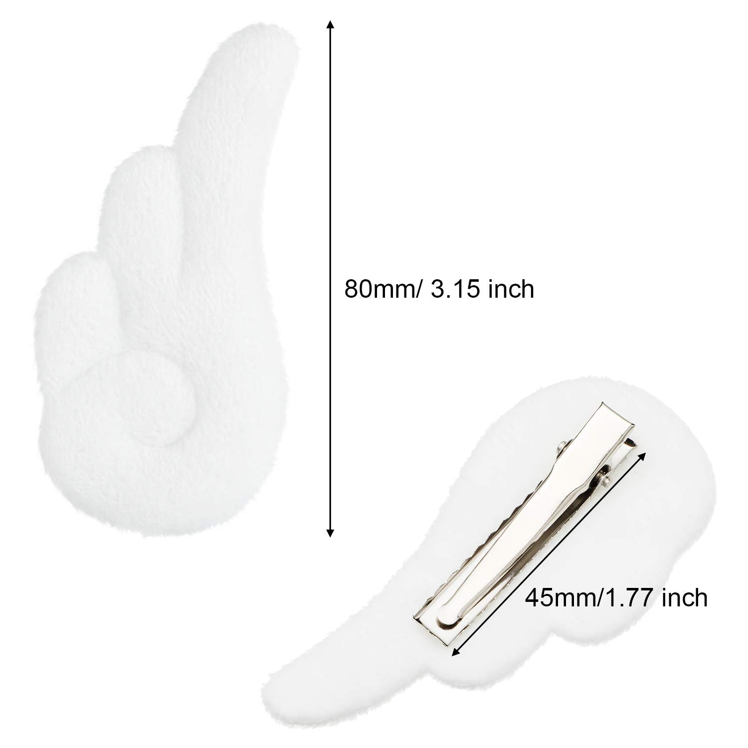 Willbond pinza pelo alas de ángel de peluche, ideal para disfraz y fiestas.
