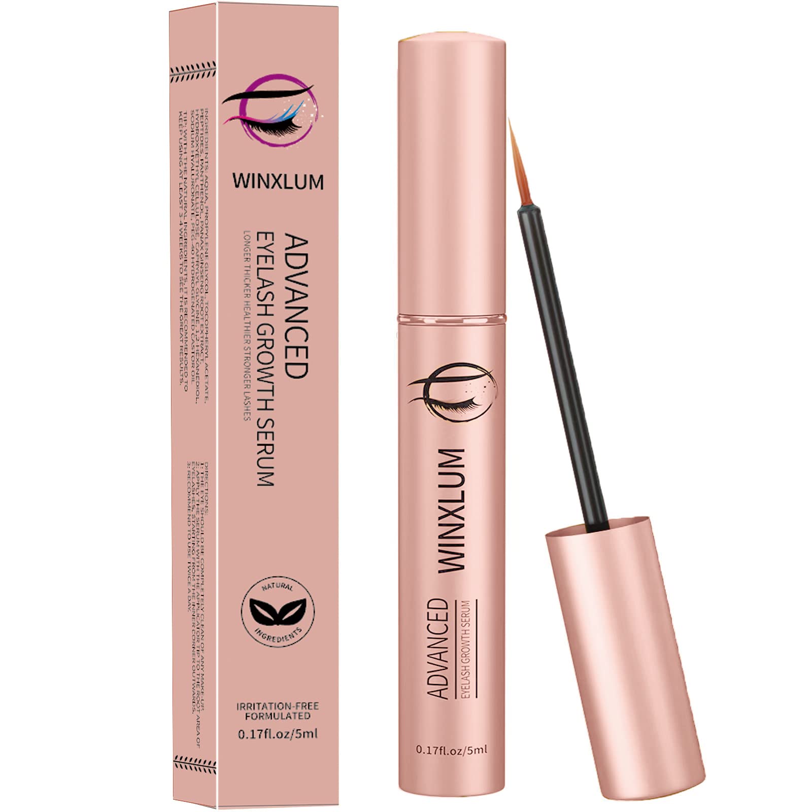 Winxlum Sérum pestanas-cejas con aplicador facilita la aplicación en la raíz.