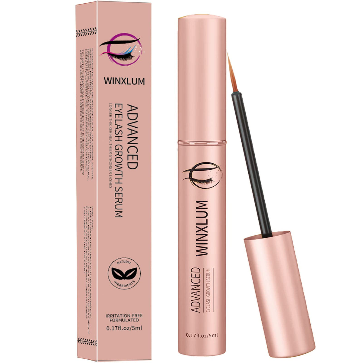Winxlum Sérum pestanas-cejas con aplicador facilita la aplicación en la raíz.