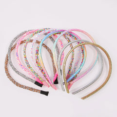 Diadema para niña en fiesta, brillo suave y ajuste cómodo WJYX BOWS.