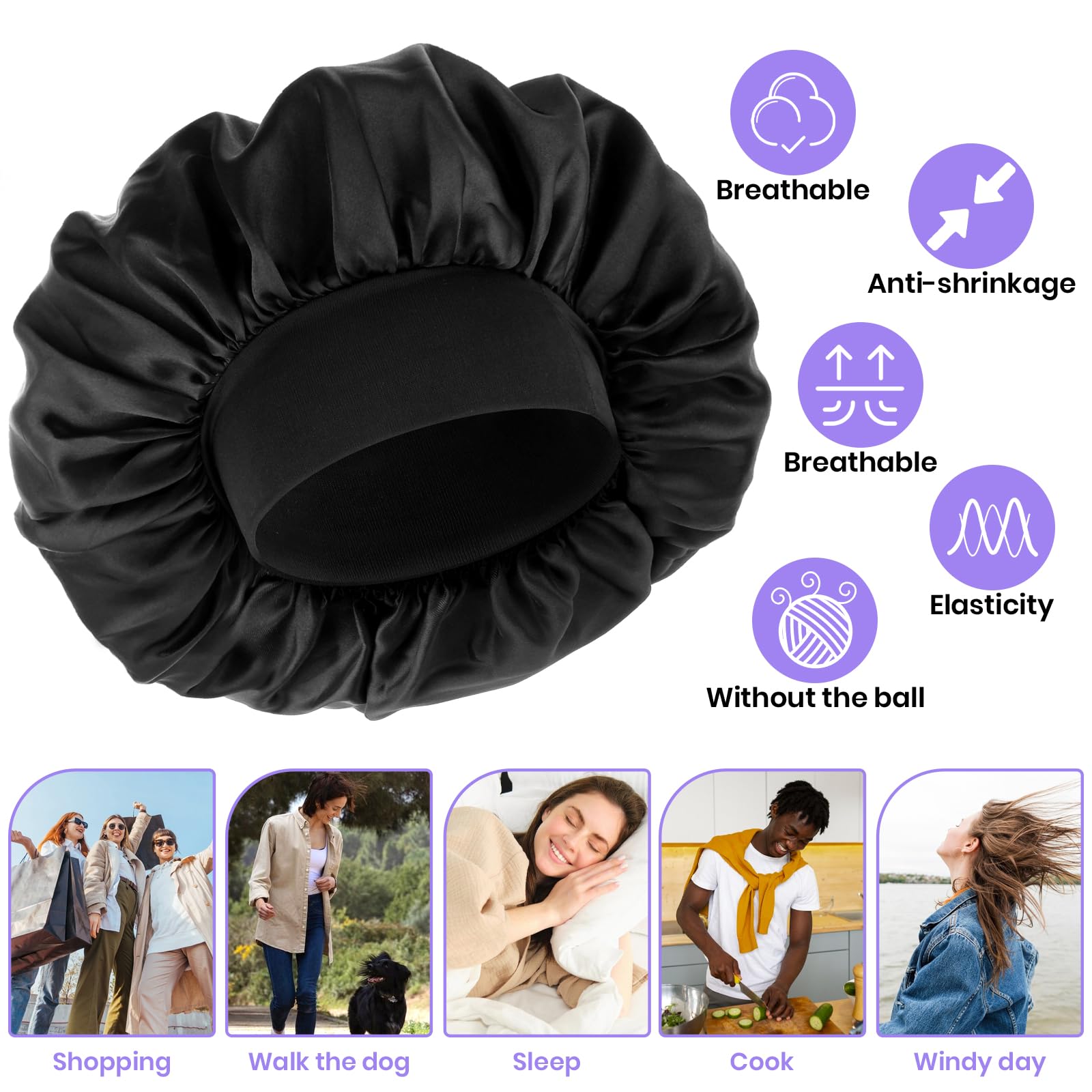 WLLHYF bonete con ajuste ergonómico para uso prolongado sin marcas